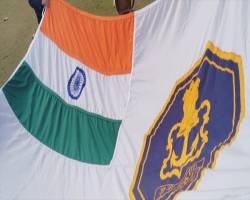 Flag Navy 8x12 Feet Indian Navy Ceremonial Hoisting Flag