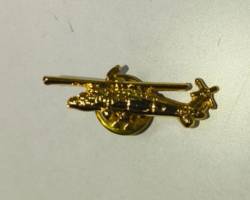 Gold Plated Military Helicopter Lapel Pin – Aviation SouvenirCollectible Badge