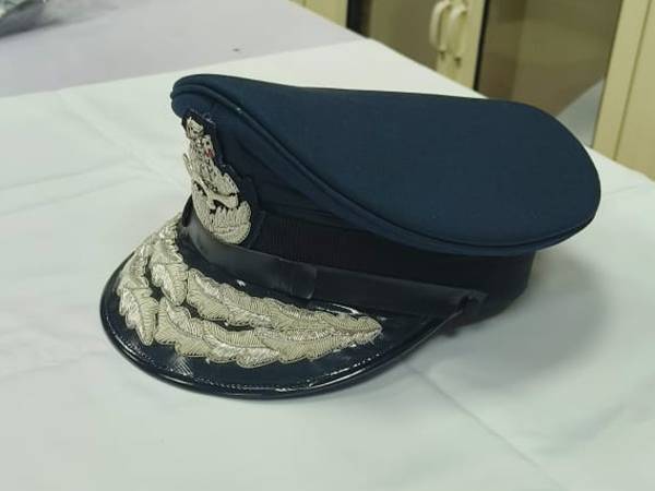 Air Force Officer Peak CapAir Commodore to Air Chief Marshal Dress Cap Indian Military Uniform
